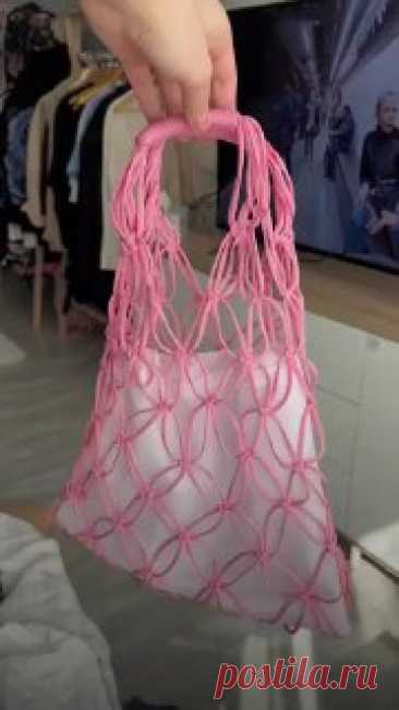 Как сплести сумку-авоську своими рукамиМК от автора: creator_tati 👜#вязание  • #сумка  колена гадание на любовь