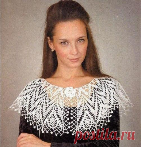 ​Ажурная пелерина из категории Интересные идеи – Вязаные идеи, идеи для вязания