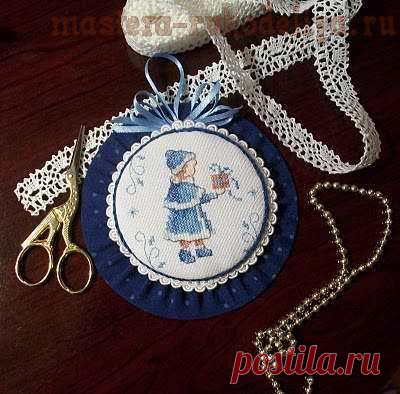 Оформление вышивки круглым пинкипом - МК