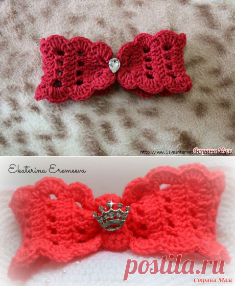 Бант к шапочке Минни Маус (мастер класс)