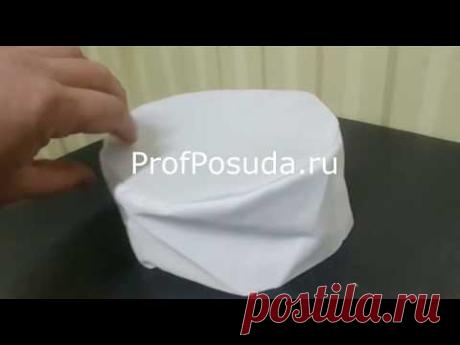 Поварская шапка Таблетка из хлопка арт 13757