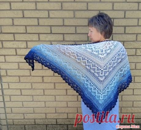 Шаль из Yarn Art Flowers Moonlight 3261 - Все в ажуре... (вязание крючком) - Страна Мам