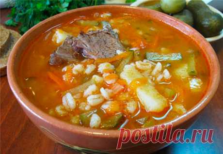 Рассольник с почками в мультиварке