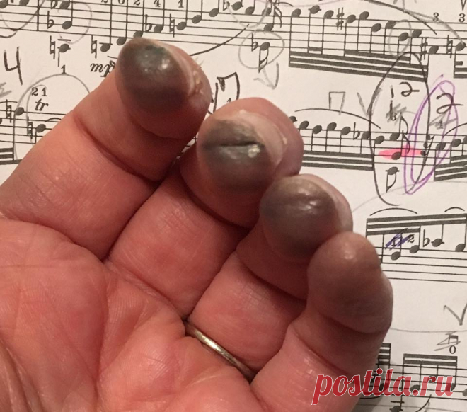 I've been practicing a lot!
Музыка - это труд.