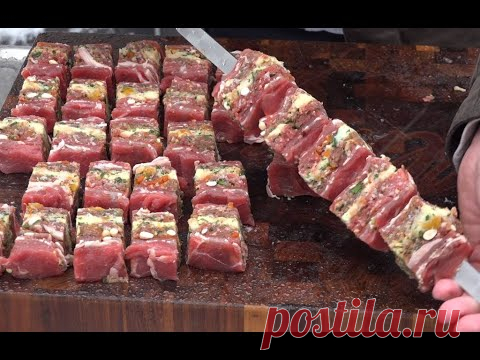 НОВЫЙ ШАШЛЫК НАПОЛЕОН ТРИ ЭТАЖА готовим дома барбекю гриль