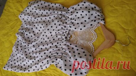 Made in d@li: Easy in 15 minutes, How to sew the blouse? Легко в 15 минут, Как сшить блузку?
