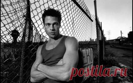 brad pitt, мужчина, решетка, ограждение, актер картинки на рабочий стол 73661