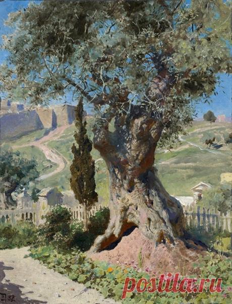 Художник Василий Дмитриевич Поленов (1844-1927).
"Олива в Гефсиманском саду", 1882 г.