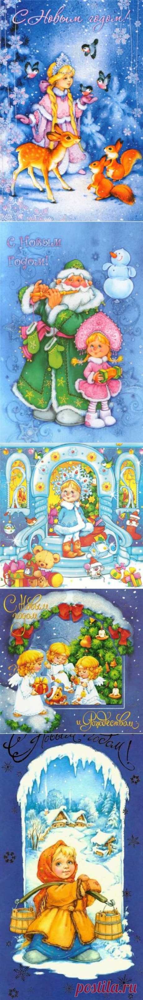 Художник-иллюстратор Марина Федотова и ее новогодние открытки