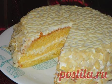 Шикарный торт "Ожидание" с нежным творожно-лимонным кремом! Волшебный вкус!