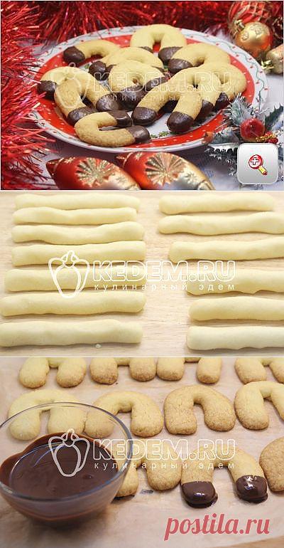 Новогоднее печенье "Подковы"