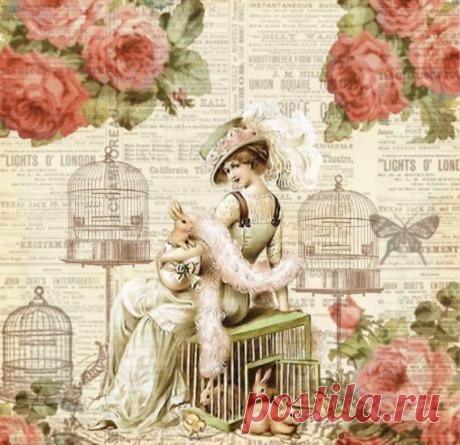 Винтажно - декупажные / Картинки для декупажа / PassionForum - мастер-классы по рукоделию