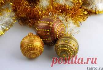 🎄Точечная роспись елочных шаров. Новогодние шары в технике point to point❄️ | Творческая студия TAIR | Яндекс Дзен