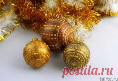 🎄Точечная роспись елочных шаров. Новогодние шары в технике point to point❄️ | Творческая студия TAIR | Яндекс Дзен