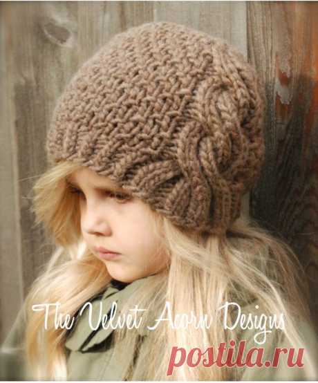 KNITTING PATTERN - Greyre Cloche' (Toddler, Child and Adult sizes) This listing is a PDF PATTERN ONLY for the Greyre Cloche, NOT finished product.    This slouchy is handcrafted and designed with comfort and warmth in mind... Perfect for layering through all the seasons...    This slouchy makes a wonderful gift and of course also something great for