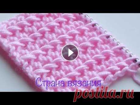 Узоры спицами. Вертикальные рельефные дорожки. Рапорт узора 4 петли и 2 ряда. Для образца набираем количество петель кратное 4+2 кромочные петли....