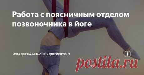 Работа с поясничным отделом позвоночника в йоге Статья автора «Йога для начинающих для здоровья» в Дзене ✍:  Подвижность позвоночника напрямую зависит от состояния связок и окружающих мышц.