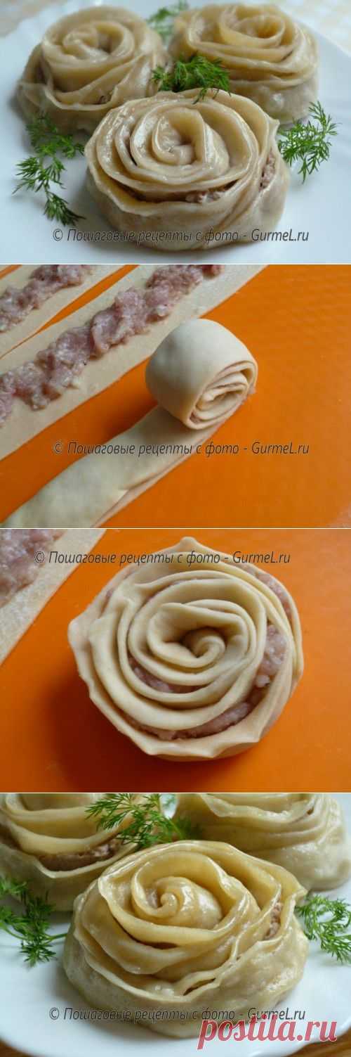 Манты розочки. Рецепт с фото. Пошаговые фотографии. GurmeL