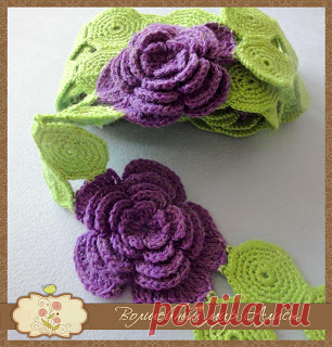 Волшебный мир Алисы: Шарф декоративный "Розовая фантазия"