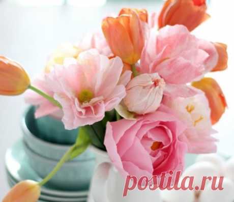 Бумажные цветы - это недорого, это быстро и это то, что приносит радость