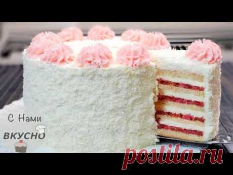 ⭐️За 15 минут ОСТАНУТСЯ Только КРОШКИ‼⭐️Клубничный торт Без Сливок! Простой рецепт!🍰Торт на праздник
