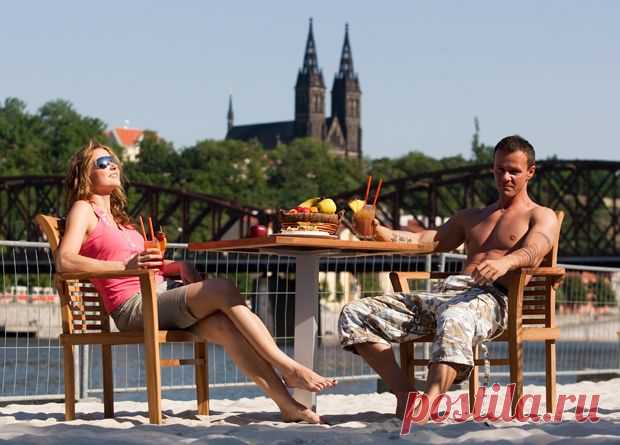 Пляж «Prague Beach» в центре Праги | Чехия: туризм жизнь недвижимость иммиграция