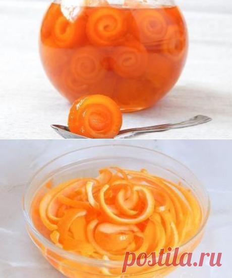 варенье из апельсиновых корок - рецепт
Продукты:
Апельсин – 3 шт
Сахар – 300 г
Вода – 300 мл
Сок лимона – 1 ст л