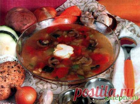 Грибной суп по-болкански