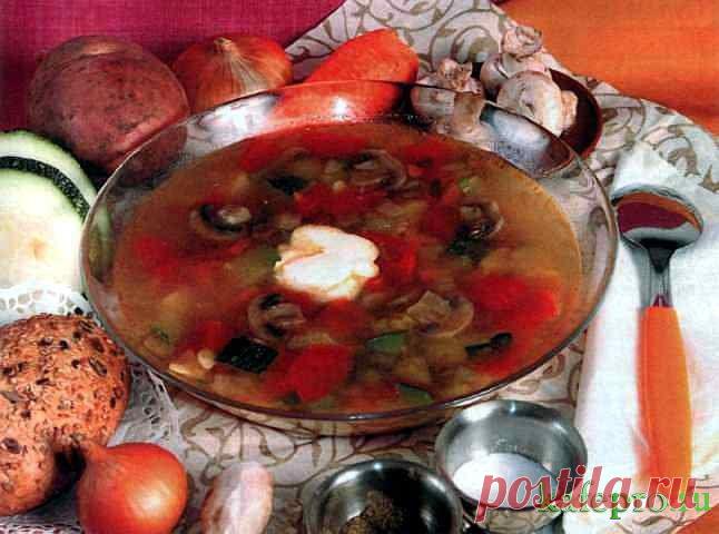 Грибной суп по-болкански