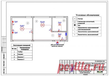 Проект электрики дома пример 931
