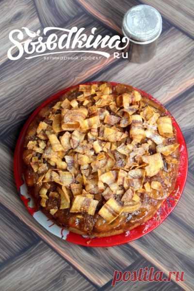 Банановый пирог с грецкими орехами и карамелью. | Кулинарный сайт Ксении Соседкиной
