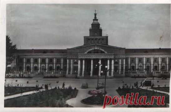 1960 г. Вокзал. Открытка. -Мин-Воды