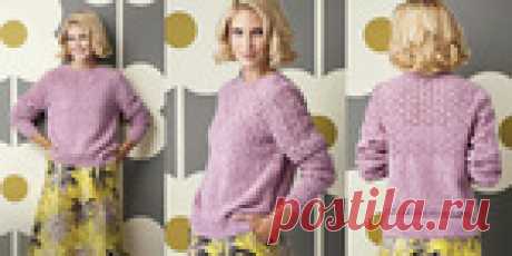 Твидовый джемпер спицами Patti