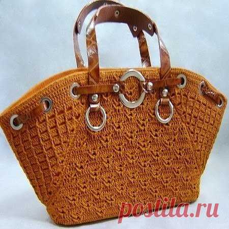 Оригинальная сумка крючком. Оригинальная сумка крючком. Схемы
