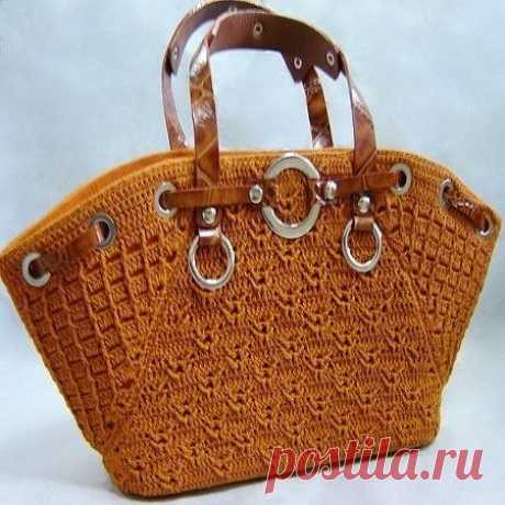 Оригинальная сумка крючком. Оригинальная сумка крючком. Схемы