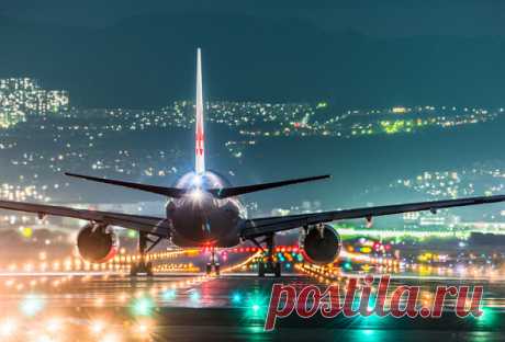 Wallpaper japan, airport, osaka, aircraft, lights, night, plane, Japan Airlines desktop wallpaper » Aircrafts and Planes » GoodWP.com