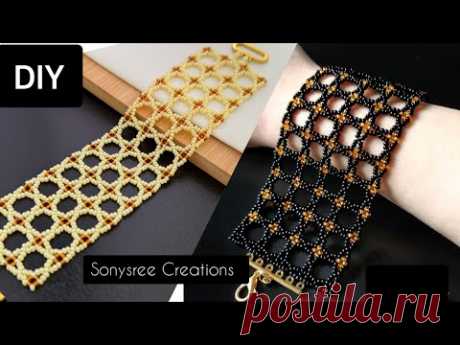 Beaded lace Bracelet || boncuklu dantel bilezik / pulsera de encaje con cuentas