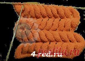 Узор спицами «АЗИАТСКИЙ КОЛОСОК»