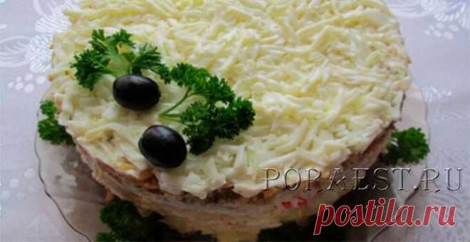 Салат Cнежная королева — рецепты красивой закуски на праздничный стол