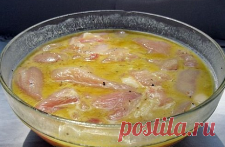 Маринад-заливка для приготовления любого мяса

Яйцо  2 шт
Горчица  1 ст л
Крахмал  1 ст л
Соль  1 ч л
Смесь перцев  1 ч л
Масло растительное  1 ст л

Мясо — 500 гр