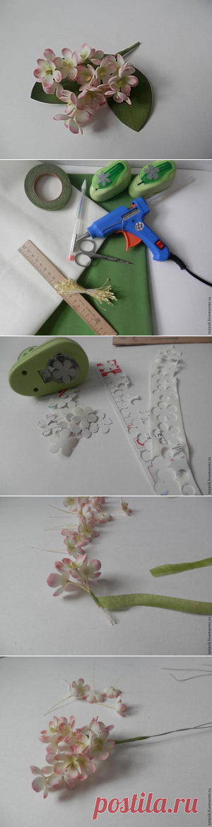Создаем миниатюрные цветы из фоамирана - Ярмарка Мастеров - ручная работа, handmade