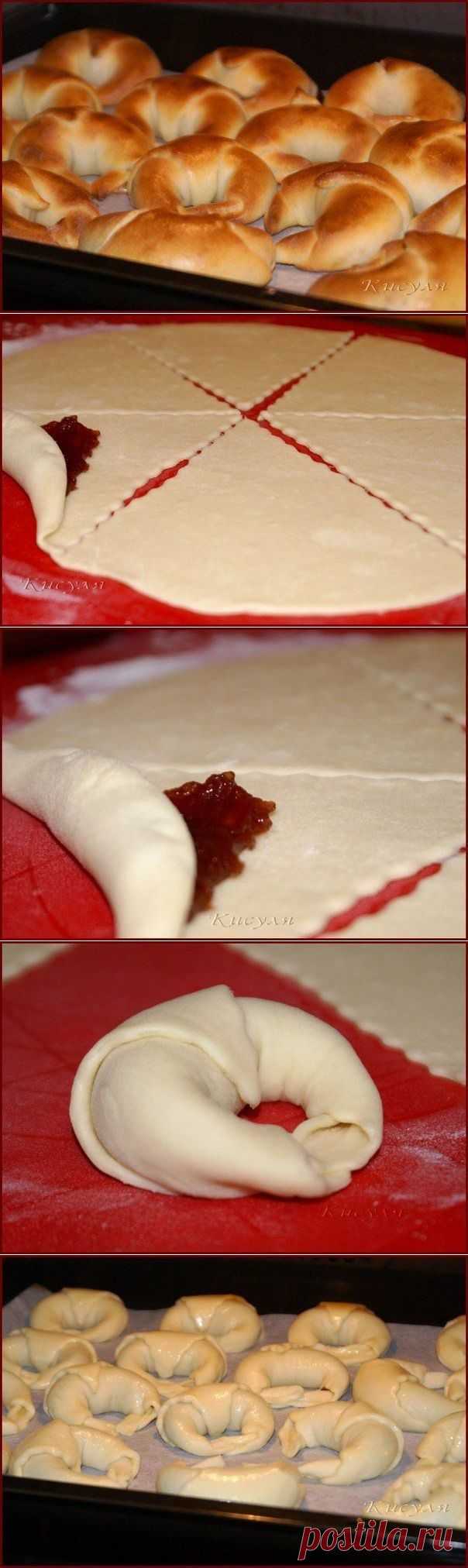 Калачики с джемом. Из творожного теста