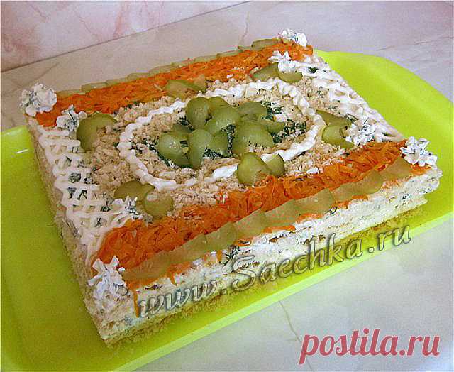 Закусочный «Наполеон» - рецепт с фото. Новогодние  рецепты.