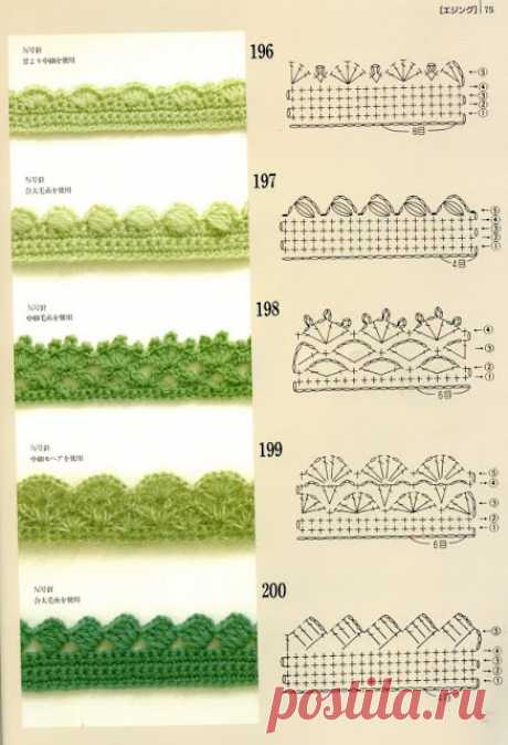 SOLO PUNTOS: Crochet Bordes