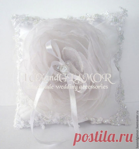 Купить Подушечка для колец - подушечка для колец, подушечка на свадьбу, подушечка для свадьбы, подушечка свадебная