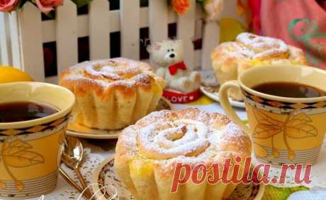 Булочки с лимонной начинкой