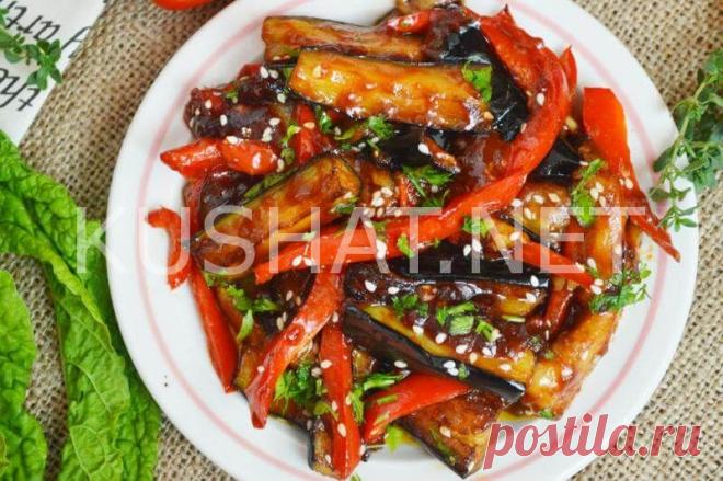 Баклажаны в кисло-сладком соусе. Пошаговый рецепт с фото - Кушать нет