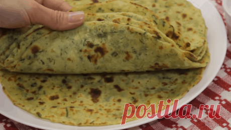 Картофельный лаваш с зеленью — необычно и безумно вкусно
