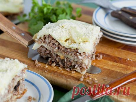 Рецепт: Капустная запеканка с гречневой кашей в мультиварке