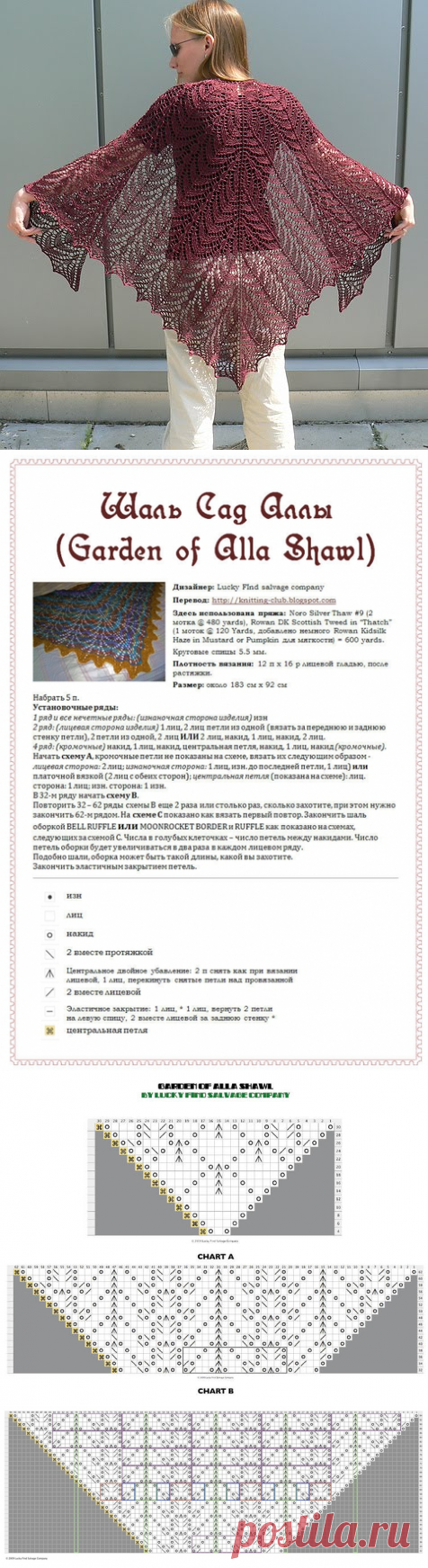 ВЯЖЕМ... Шаль "Сад Аллы"